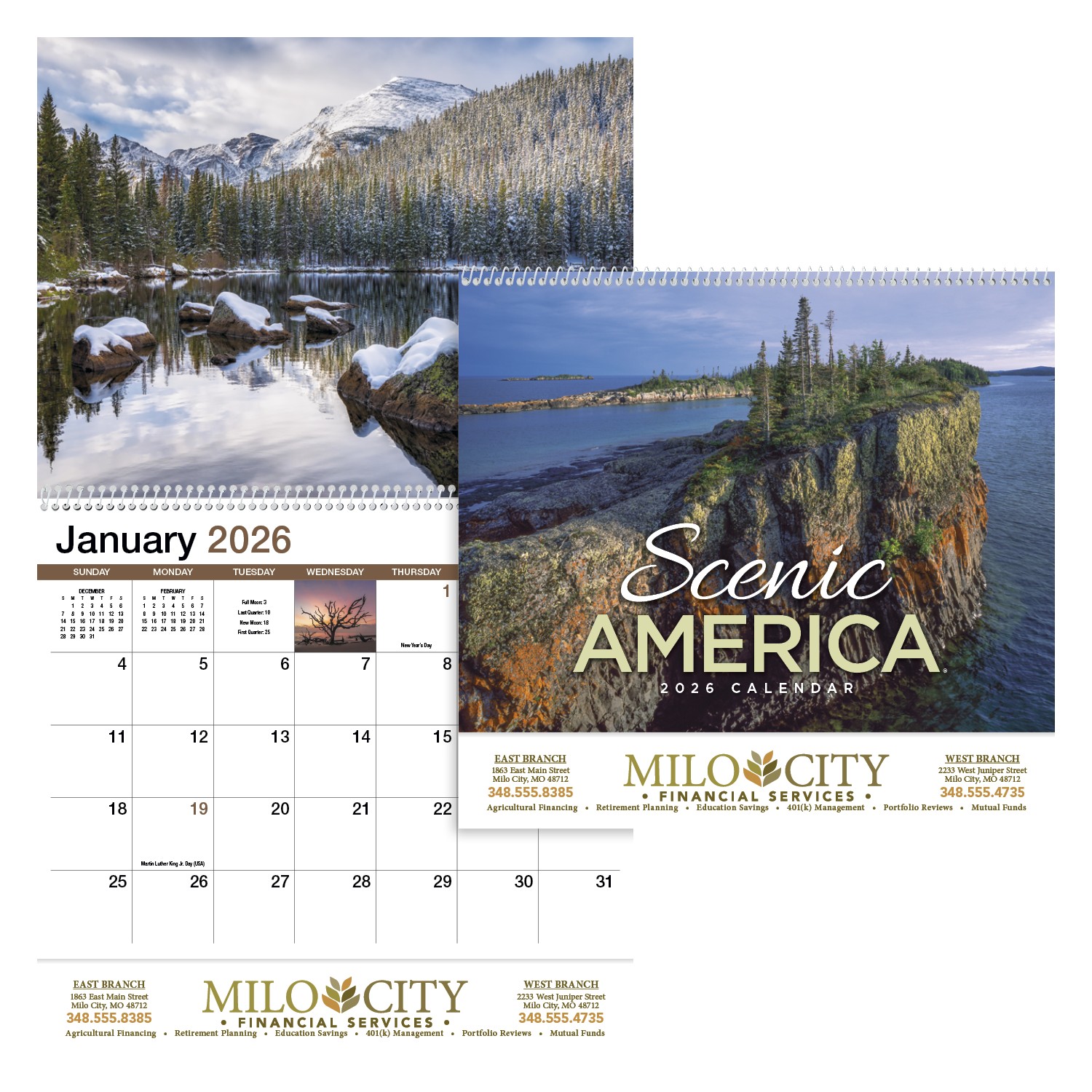 HotLine® Products Scenic America® Appointment Calendar - Spiral 2