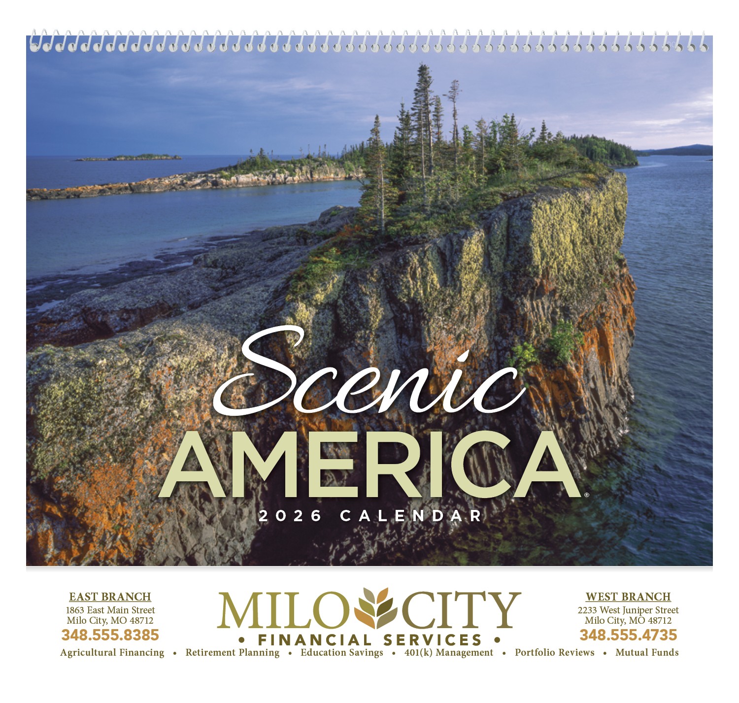 HotLine® Products Scenic America® Appointment Calendar - Spiral 2
