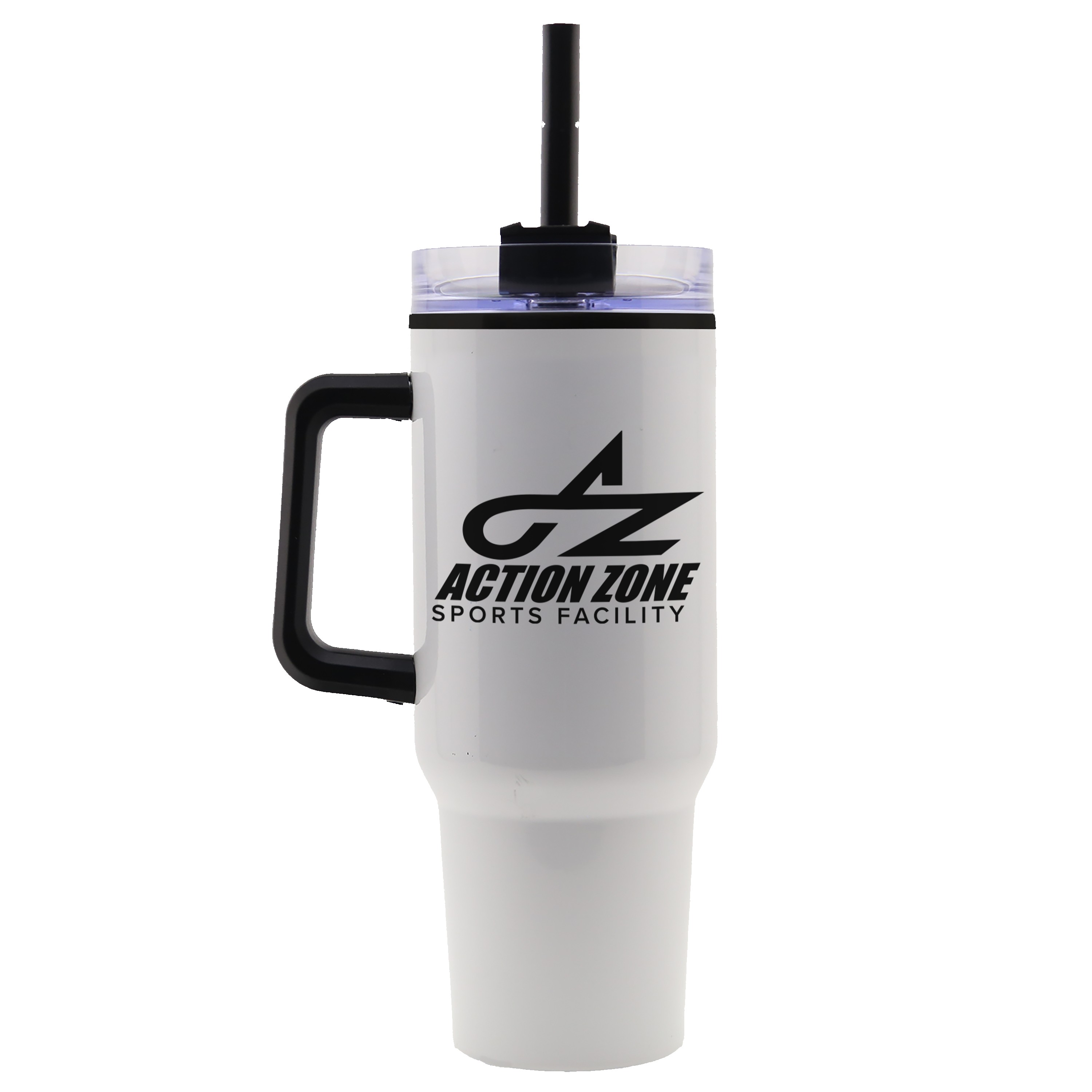 Garyline® Roam Stainless Steel Handle Mug with Straw - 40 oz. 2