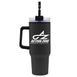 Garyline® Roam Stainless Steel Handle Mug with Straw - 40 oz. 2 Garyline® Roam Stainless Steel Handle Mug with Straw - 40 oz. 2