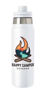 The Viking Collection® Recycled Stainless Steel Ramble Bottle - 25 oz. - 46483 white image The Viking Collection® Recycled Stainless Steel Ramble Bottle - 25 oz. - 46483 white image