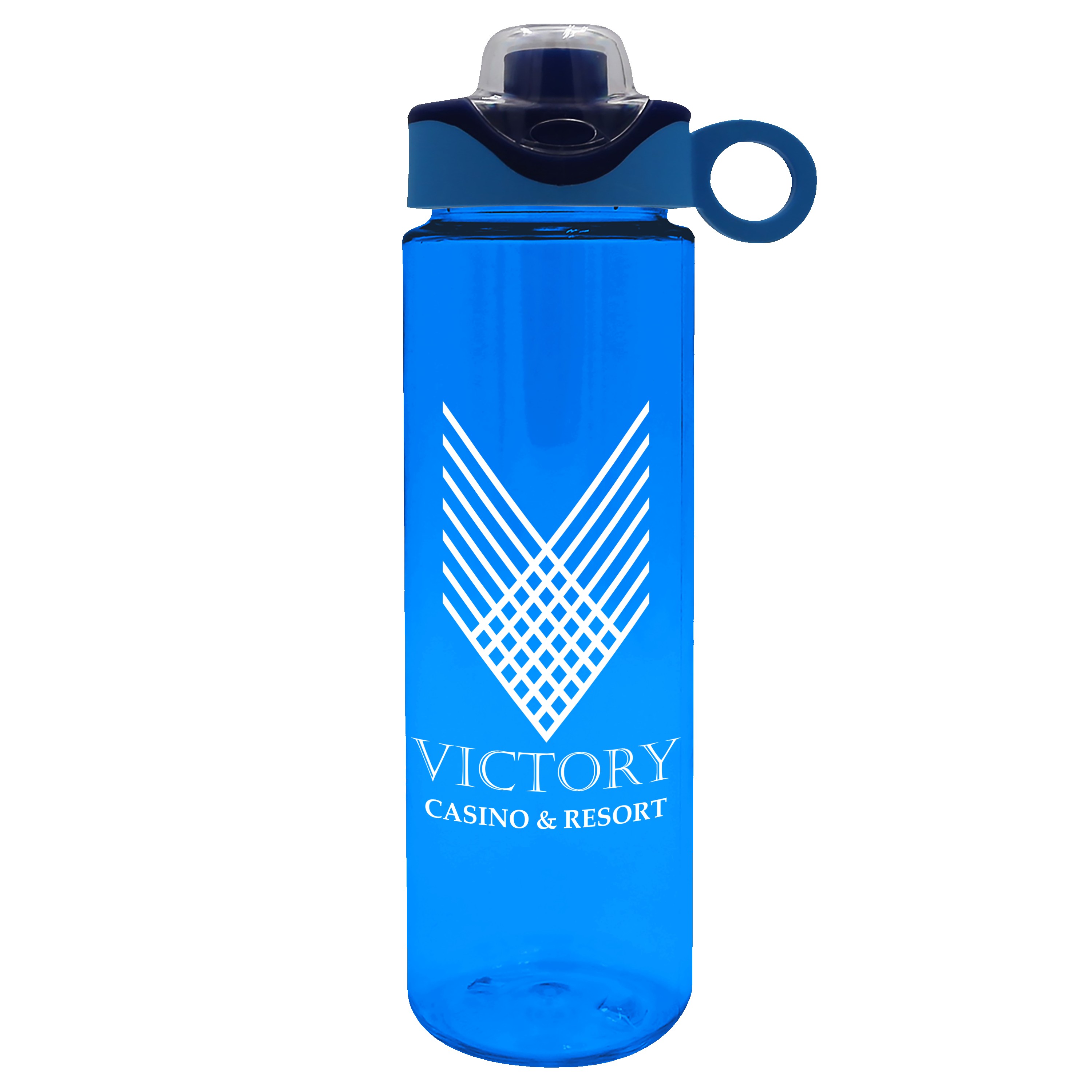Garyline® Freedom Tritan® Renew Bottle with Two-Tone Drink-Thru Lid with Silicone Loop - 28 oz. 2