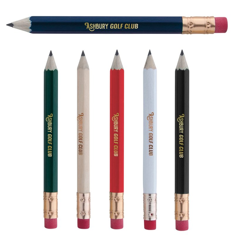 Hex Golf Pencil with Eraser 2 Hex Golf Pencil with Eraser 2