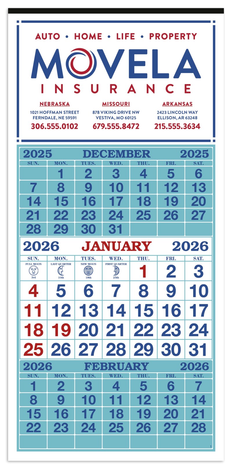 Skinner & Kennedy™ 3-Month Display 12-Sheet Calendar 2 Skinner & Kennedy™ 3-Month Display 12-Sheet Calendar 2