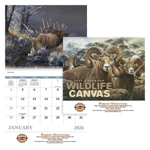 Good Value™ Wildlife Canvas - Spiral Calendar 2 Good Value™ Wildlife Canvas - Spiral Calendar 2
