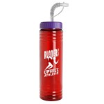 Garyline® Slim Fit Bottle with Straw Lid - 24 oz. - TB24S_translucentred_bottle_violet_lid_1c.png Garyline® Slim Fit Bottle with Straw Lid - 24 oz. - TB24S_translucentred_bottle_violet_lid_1c.png