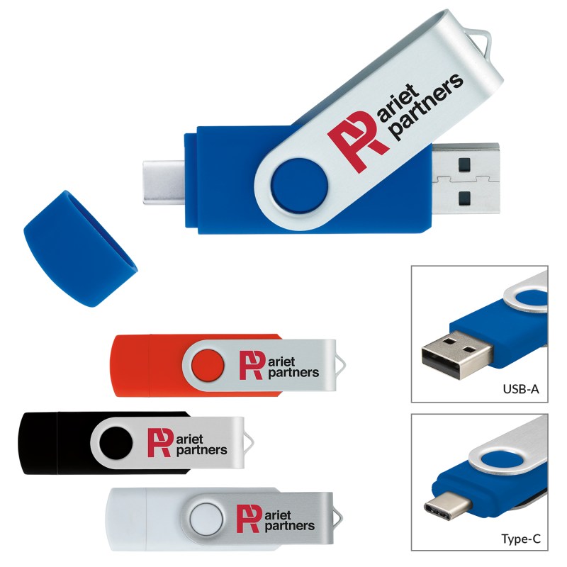 Universal Source® 16 GB On The Go USB 2.0 Flash Drive - Type C 2 Universal Source® 16 GB On The Go USB 2.0 Flash Drive - Type C 2