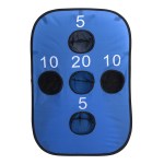Fun On The Go Games - Portable Bag Toss & More - blue front Fun On The Go Games - Portable Bag Toss & More - blue front