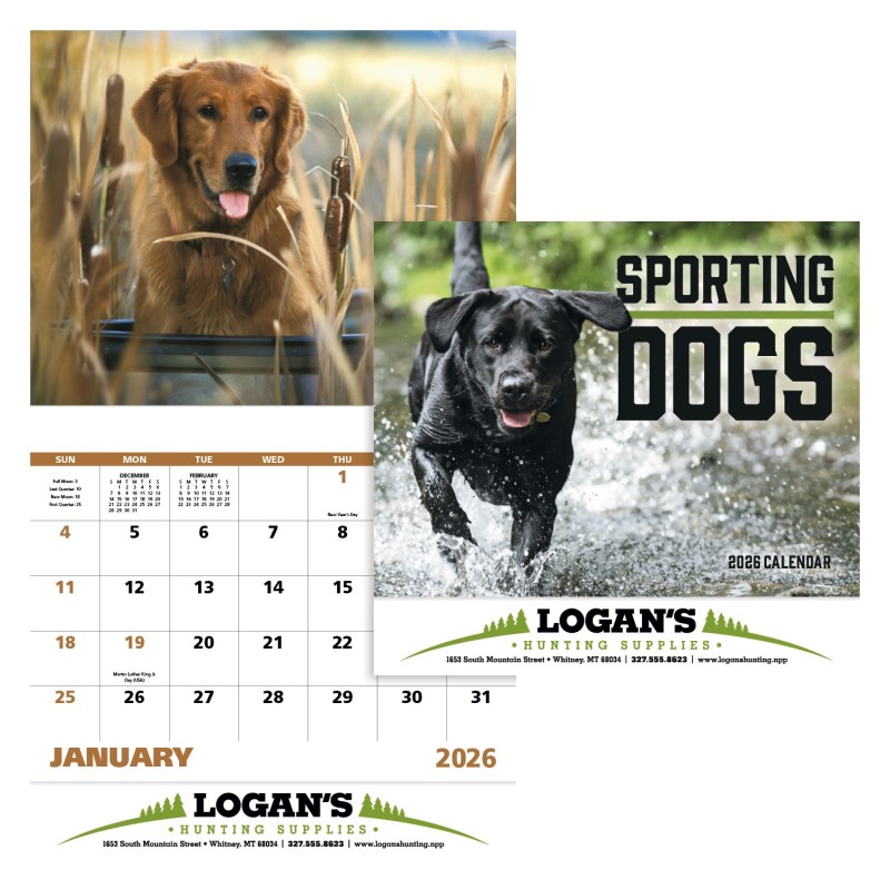 Good Value™ Sporting Dogs - Stapled Calendar 2 Good Value™ Sporting Dogs - Stapled Calendar 2