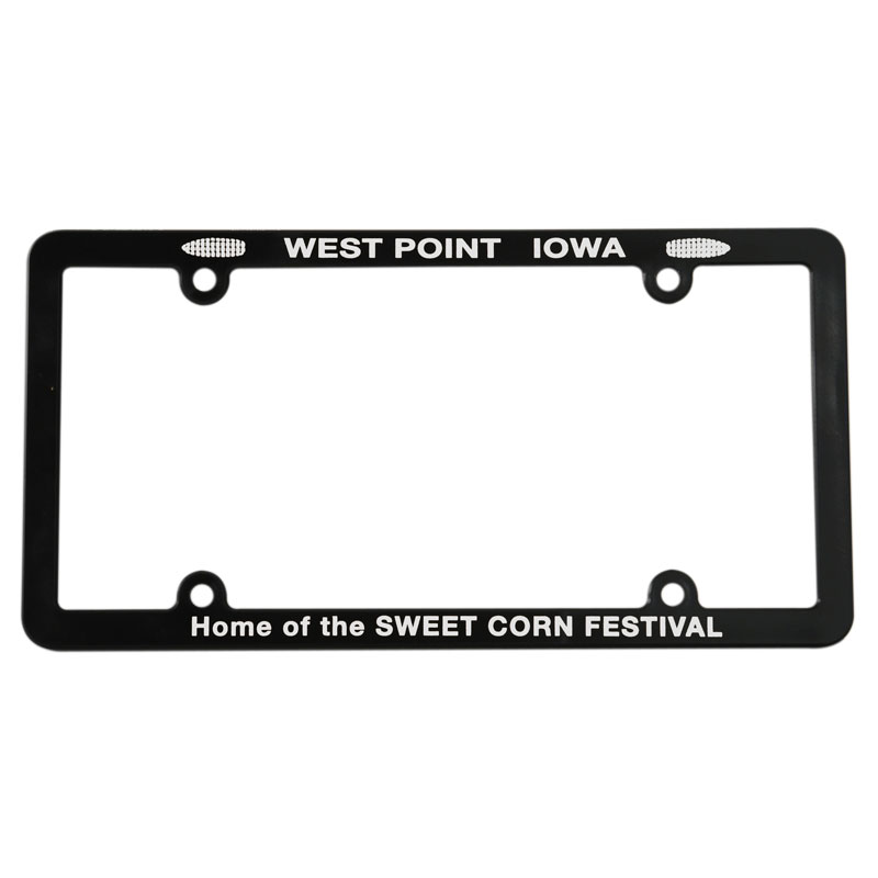 Screened Full View License Plate Frame With 4 Holes 1