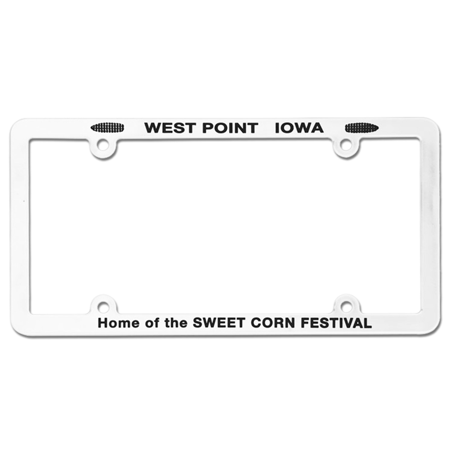 Screened Full View License Plate Frame With 4 Holes 1