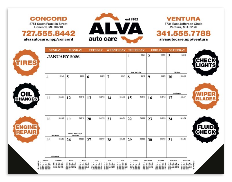 Skinner & Kennedy™ Desk Pad Calendar 2 Skinner & Kennedy™ Desk Pad Calendar 2