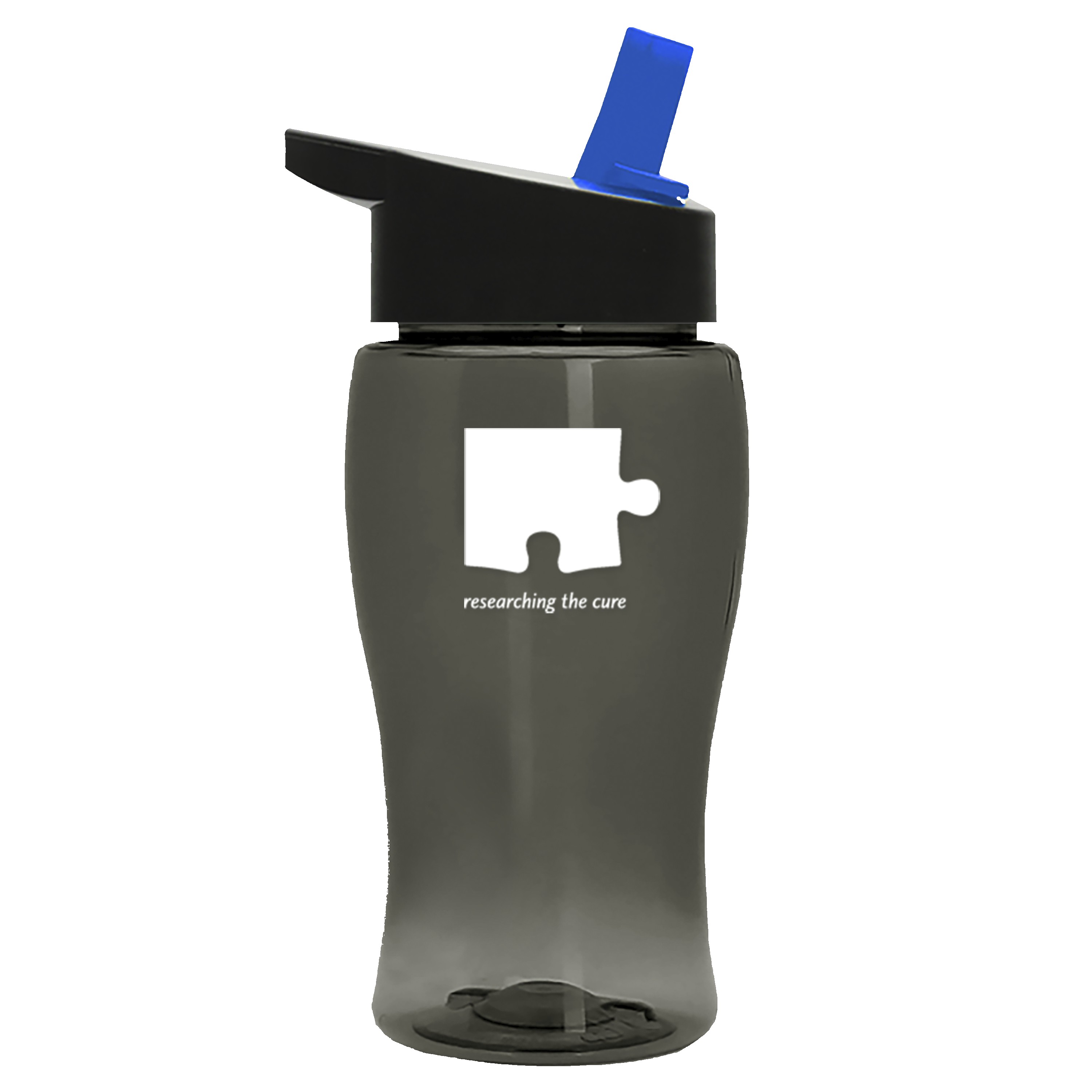 Garyline® Poly+ Jr. Transparent Bottle with Flip-Straw Lid - 18 oz. 2