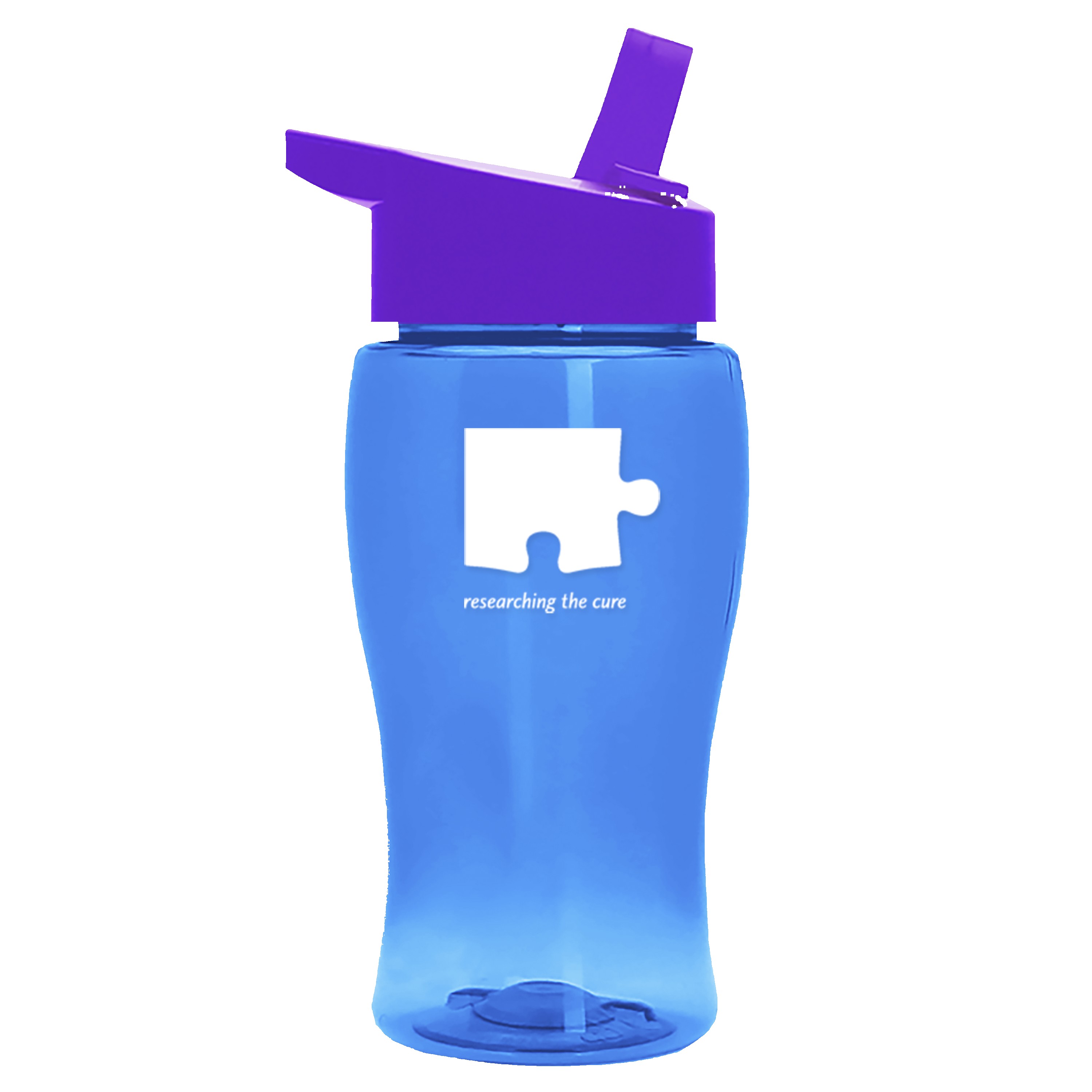 Garyline® Poly+ Jr. Transparent Bottle with Flip-Straw Lid - 18 oz. 2