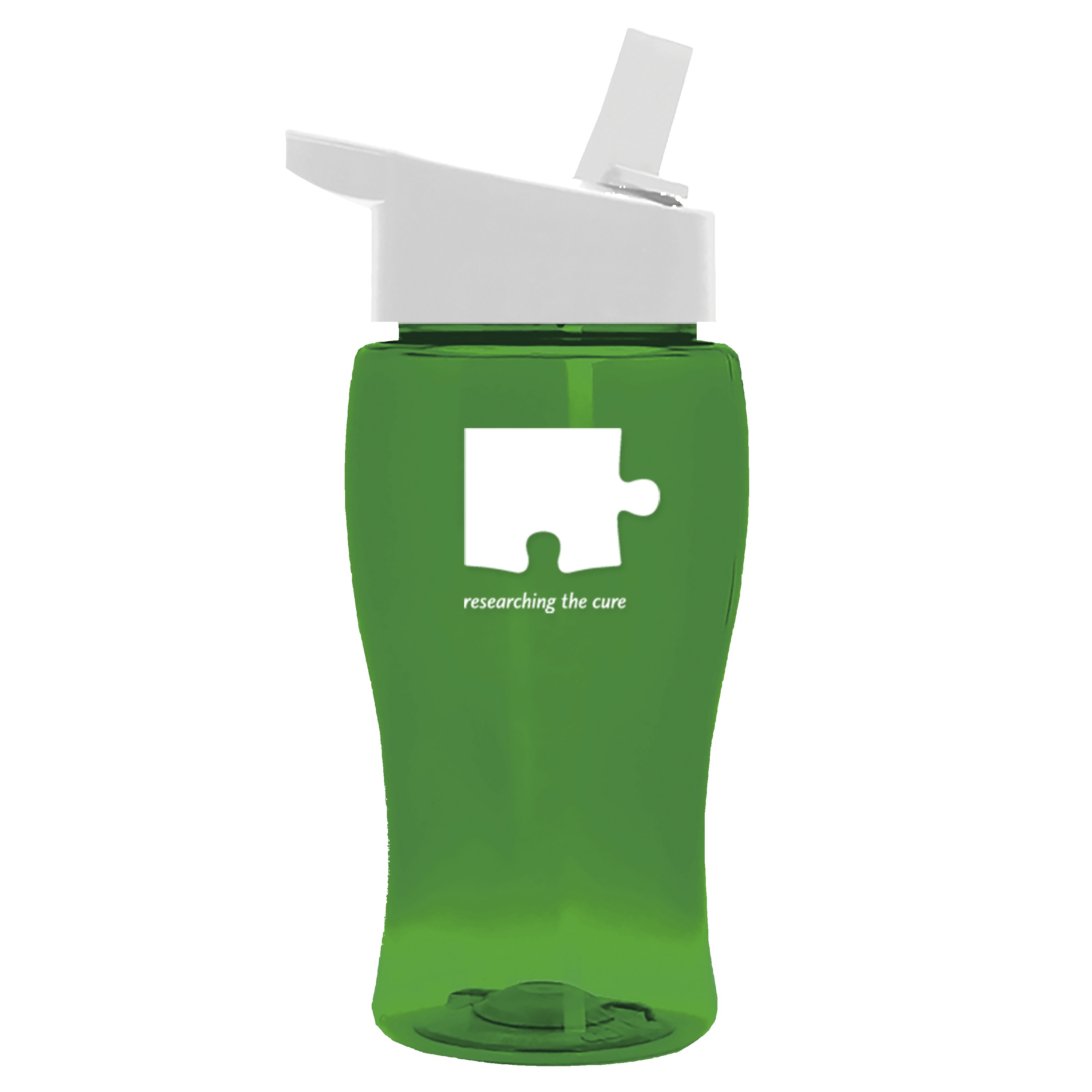 Garyline® Poly+ Jr. Transparent Bottle with Flip-Straw Lid - 18 oz. 2