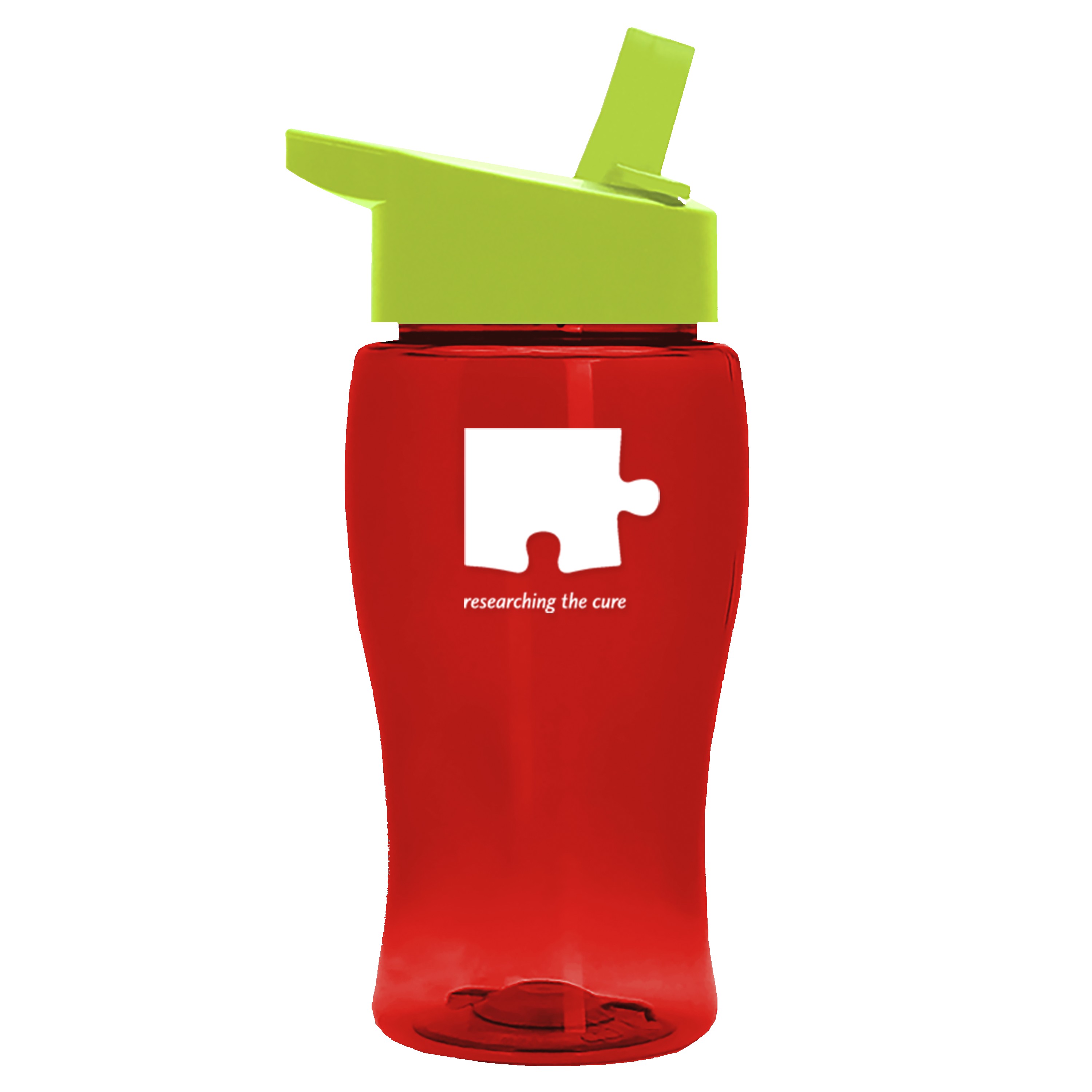 Garyline® Poly+ Jr. Transparent Bottle with Flip-Straw Lid - 18 oz. 2