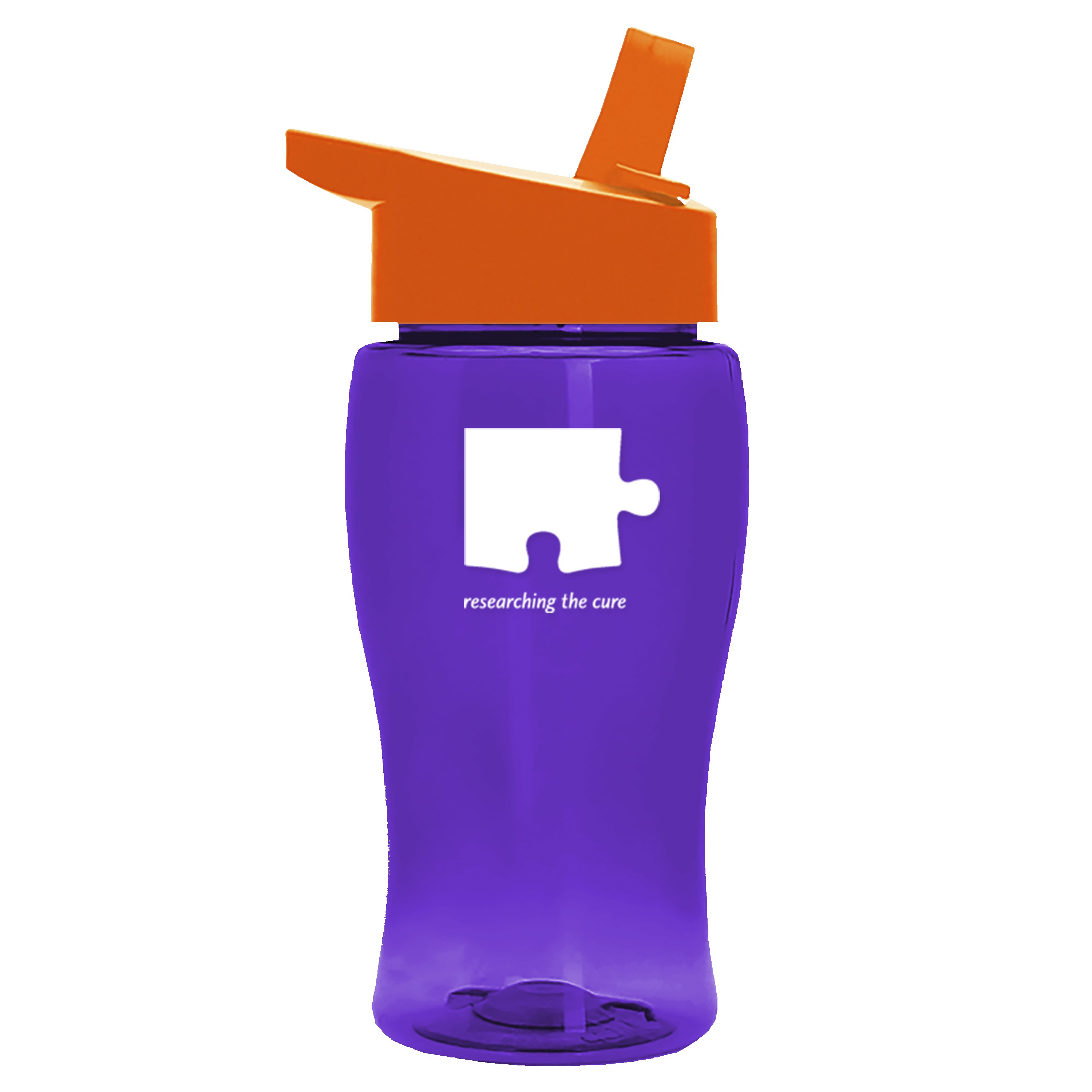 Garyline® Poly+ Jr. Transparent Bottle with Flip-Straw Lid - 18 oz. 2