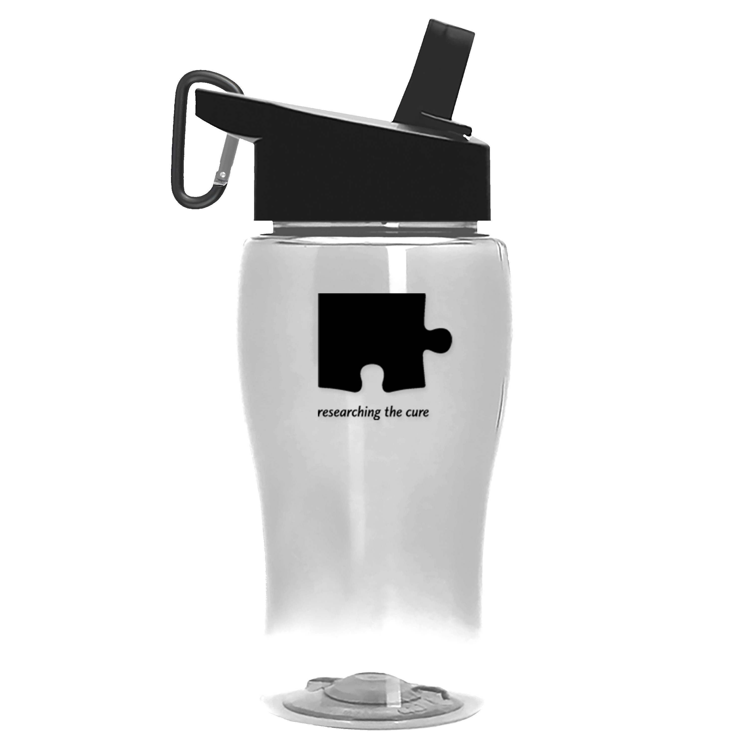 Garyline® Poly+ Jr. Transparent Bottle with Flip-Straw Lid - 18 oz. 2
