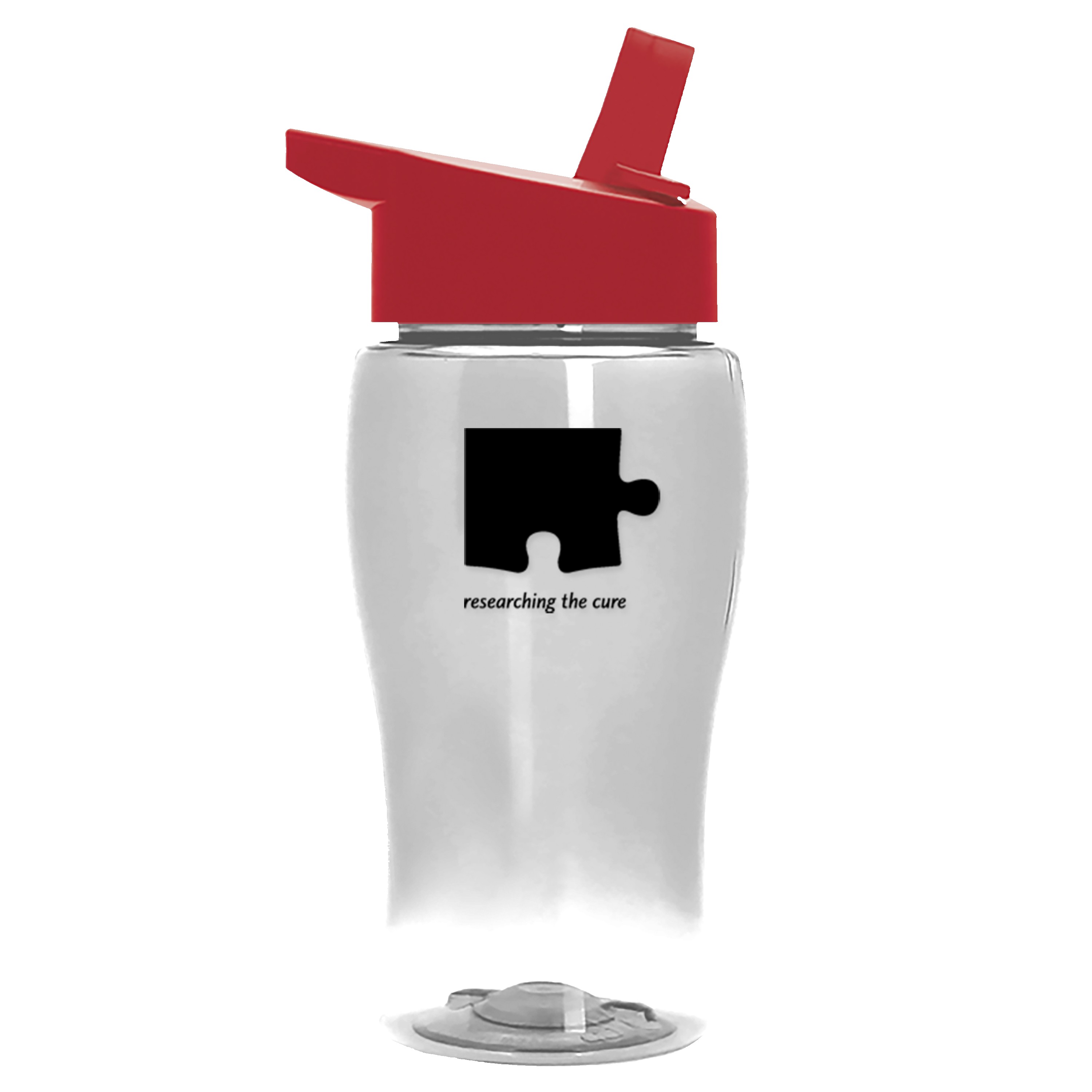 Garyline® Poly+ Jr. Transparent Bottle with Flip-Straw Lid - 18 oz. 2