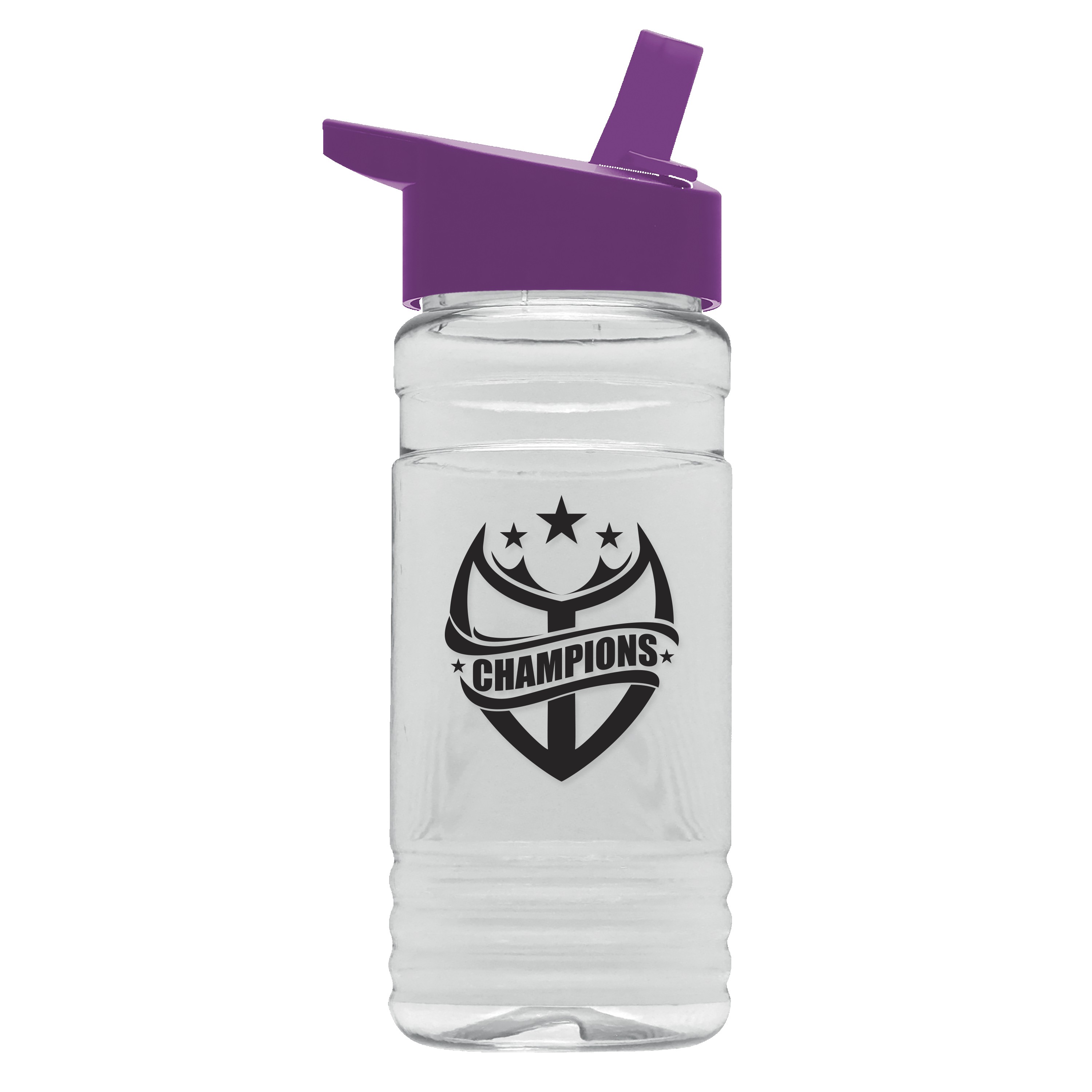 Garyline® Groove Tritan® Bottle with Flip-Straw Lid - 20 oz. 2
