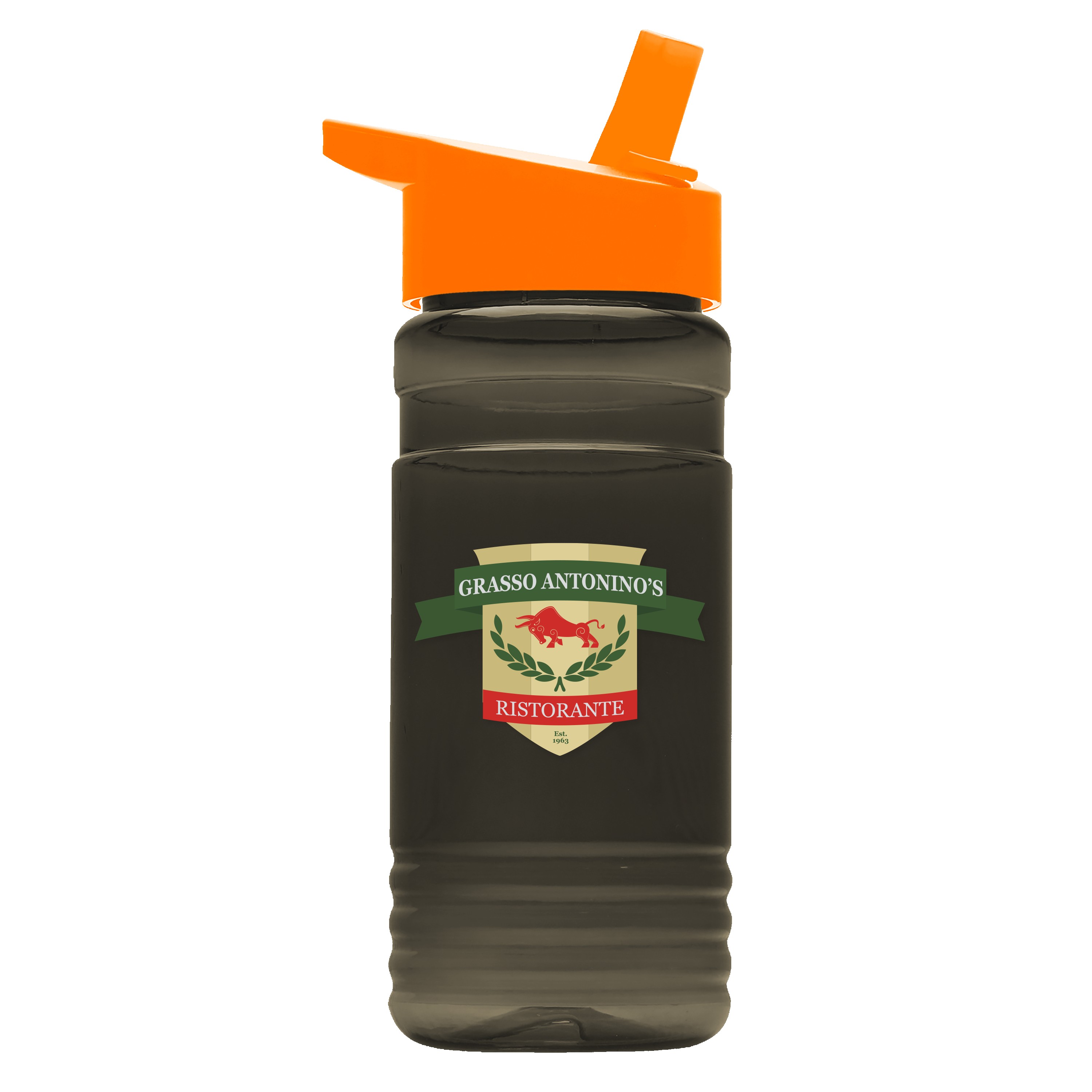 Garyline® Groove Tritan® Bottle with Flip-Straw Lid - 20 oz. 2