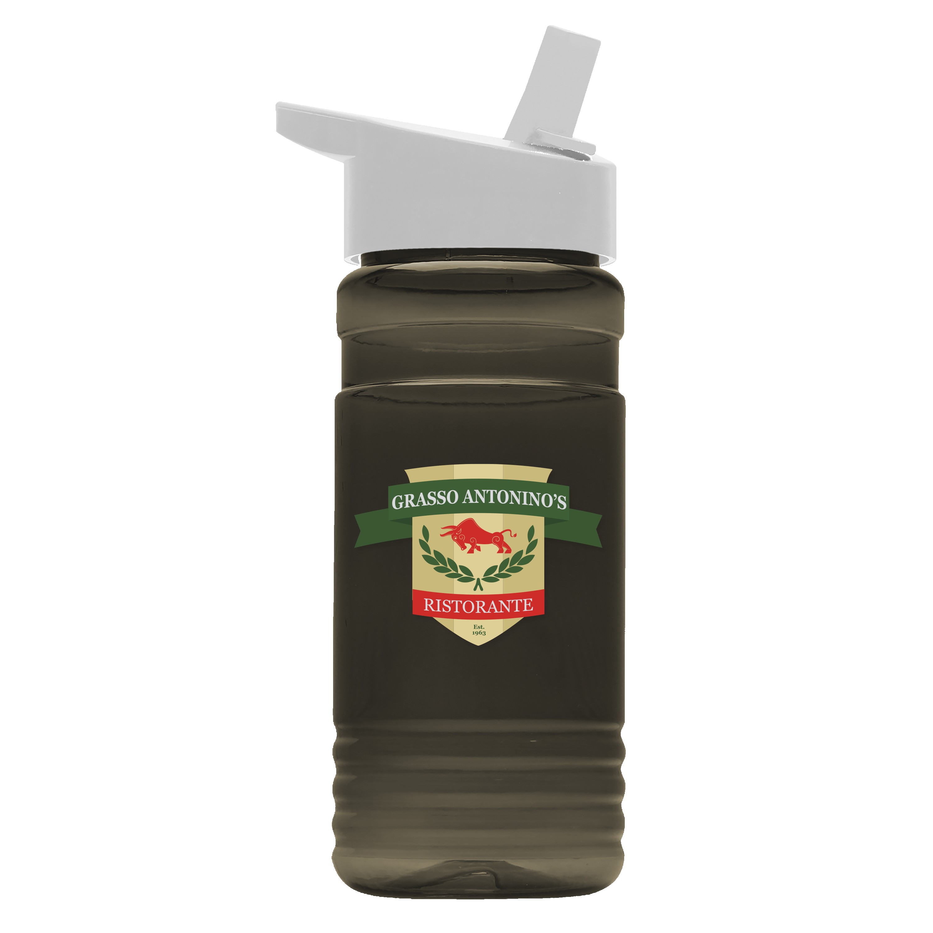 Garyline® Groove Tritan® Bottle with Flip-Straw Lid - 20 oz. 2