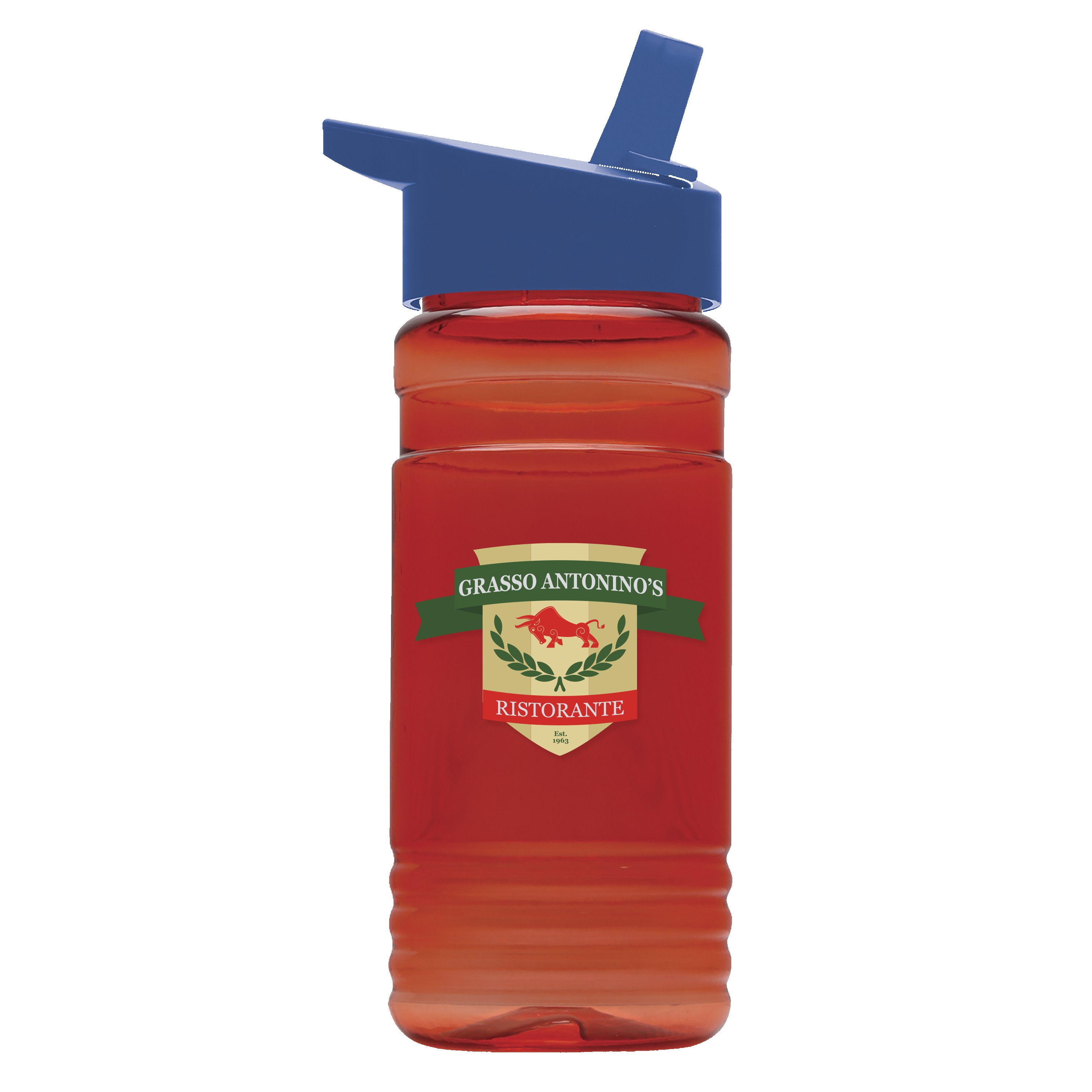 Garyline® Groove Tritan® Bottle with Flip-Straw Lid - 20 oz. 2