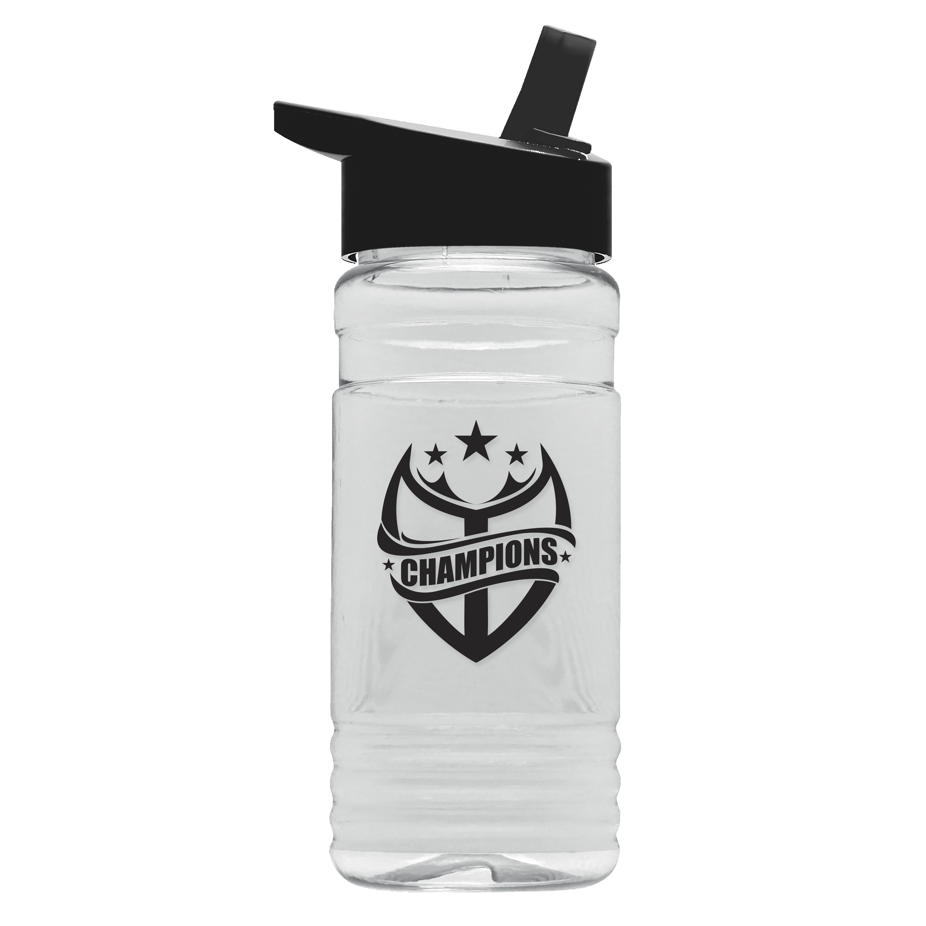 Garyline® Groove Tritan® Bottle with Flip-Straw Lid - 20 oz. 2