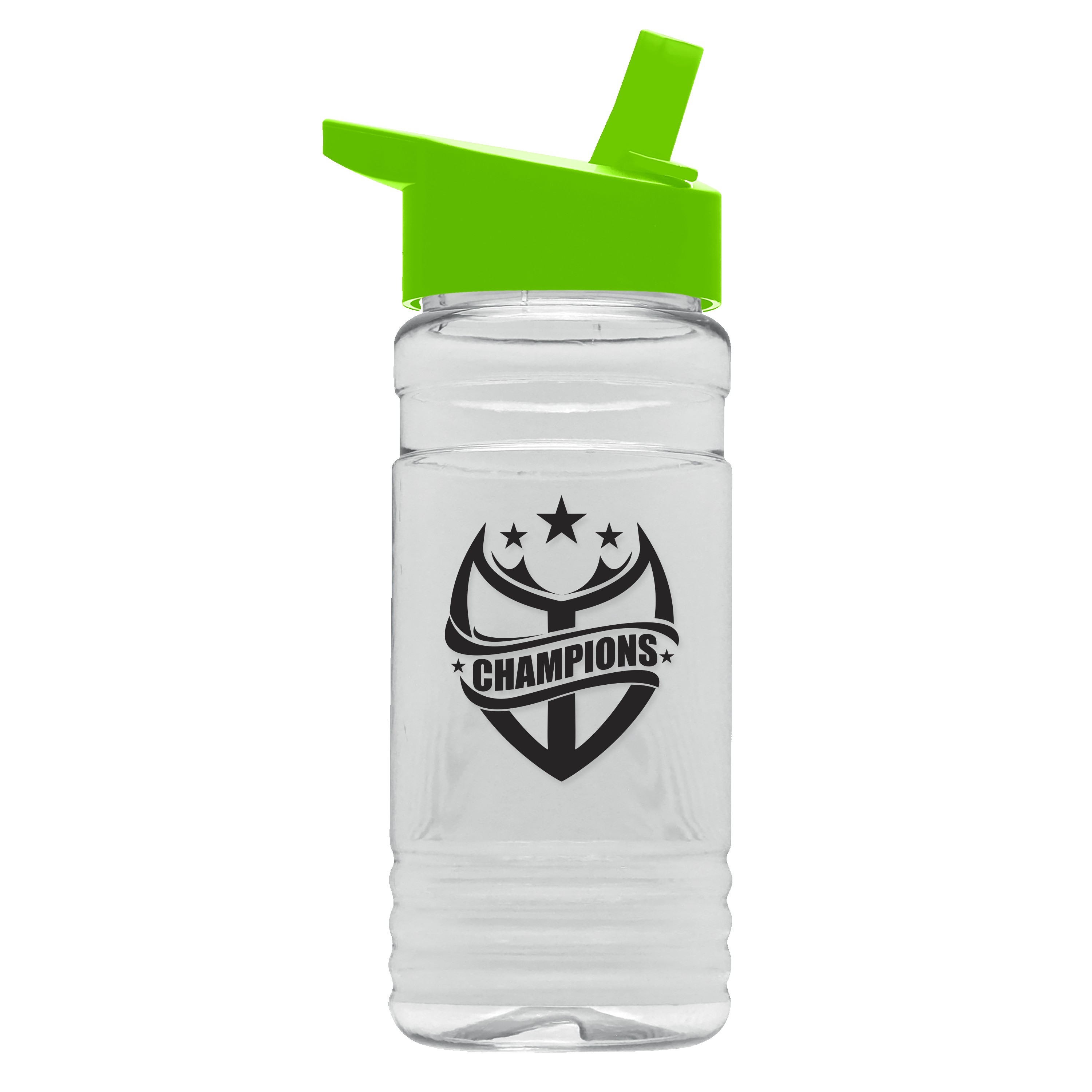 Garyline® Groove Tritan® Bottle with Flip-Straw Lid - 20 oz. 2