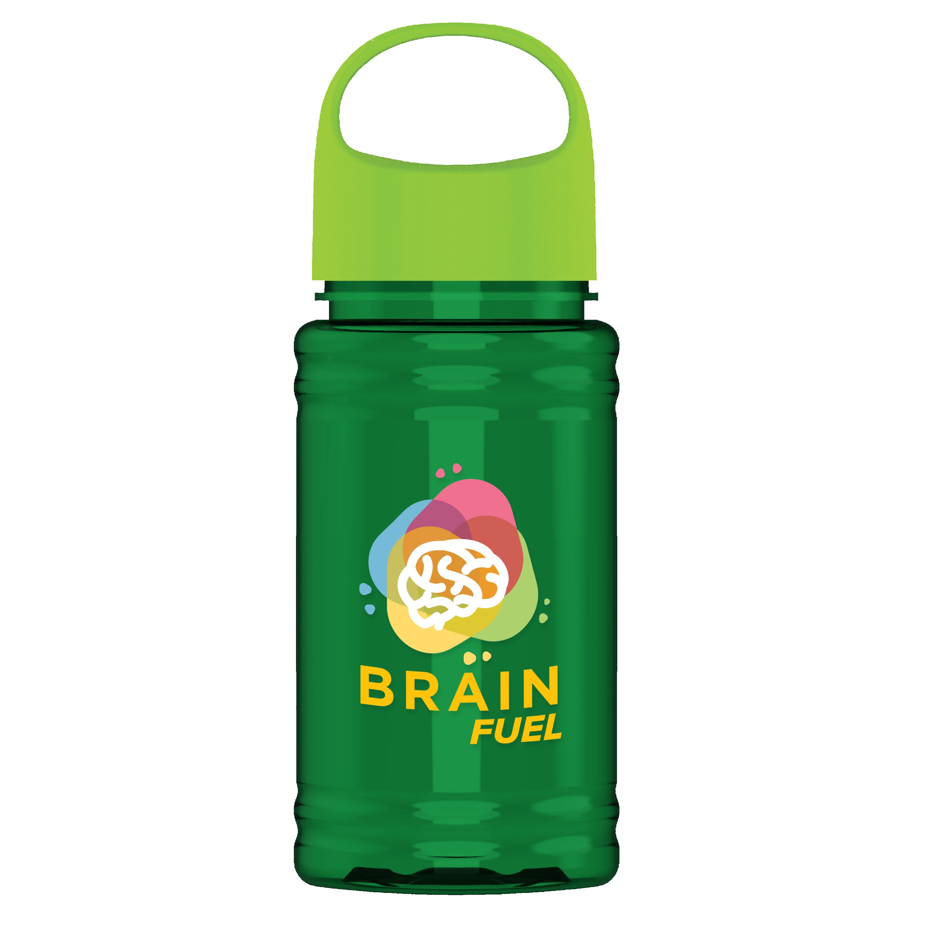 Garyline® Mini RPET Bottle with Oval Crest Lid - 16 oz. 2