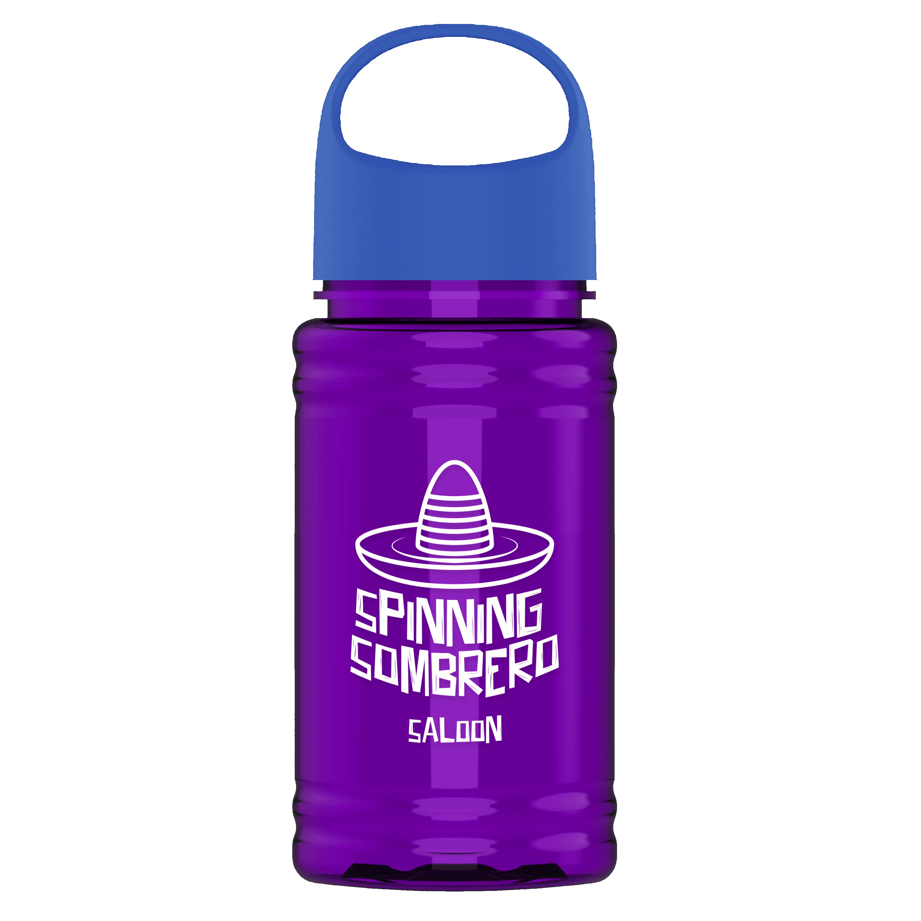 Garyline® Mini RPET Bottle with Oval Crest Lid - 16 oz. 2