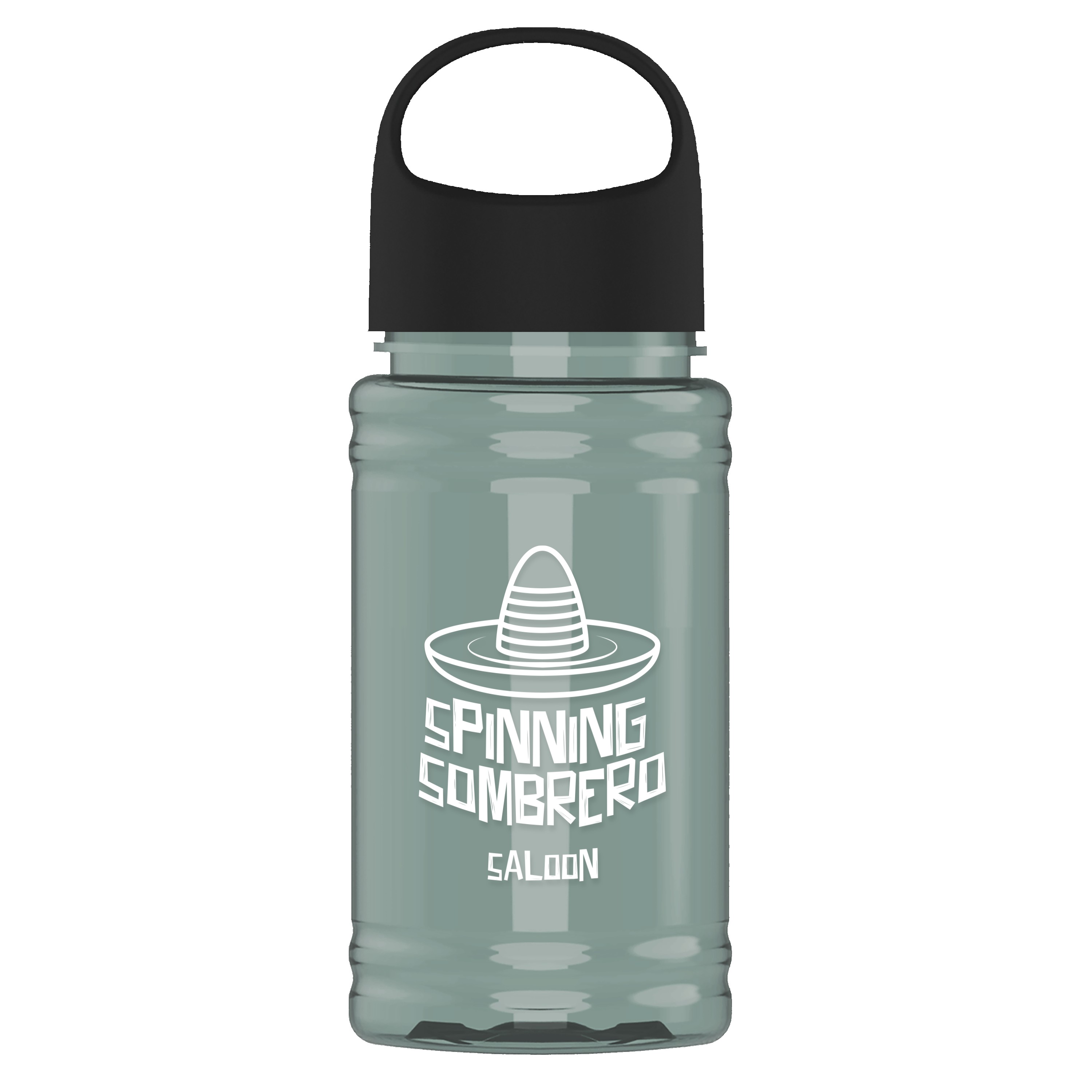 Garyline® Mini RPET Bottle with Oval Crest Lid - 16 oz. 2