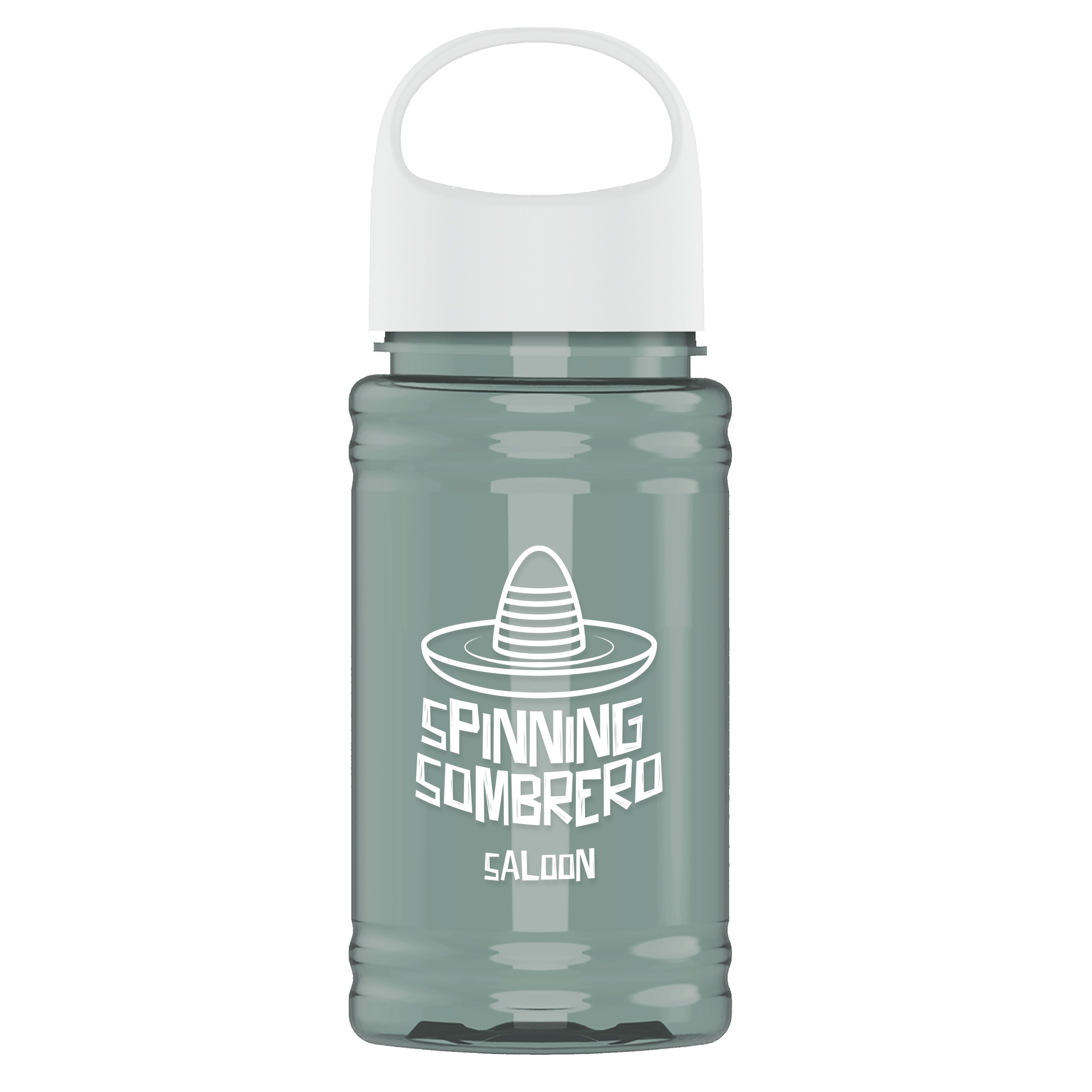 Garyline® Mini RPET Bottle with Oval Crest Lid - 16 oz. 2