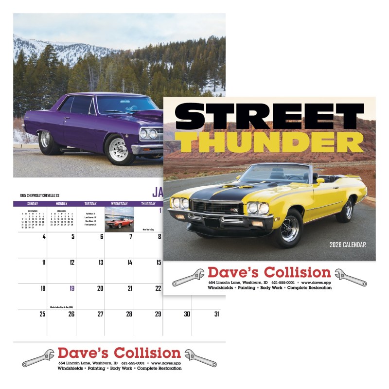 HotLine® Products Street Thunder Appointment Calendar - Stapled 2 HotLine® Products Street Thunder Appointment Calendar - Stapled 2