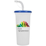 32 Oz. Sports Super Sipper Cup w/Straw Lid - Royal Blue 32 Oz. Sports Super Sipper Cup w/Straw Lid - Royal Blue
