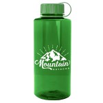 Garyline® Mountaineer Tritan® Bottle with Tethered Lid - 36 oz. - TXB34T transparent green image Garyline® Mountaineer Tritan® Bottle with Tethered Lid - 36 oz. - TXB34T transparent green image