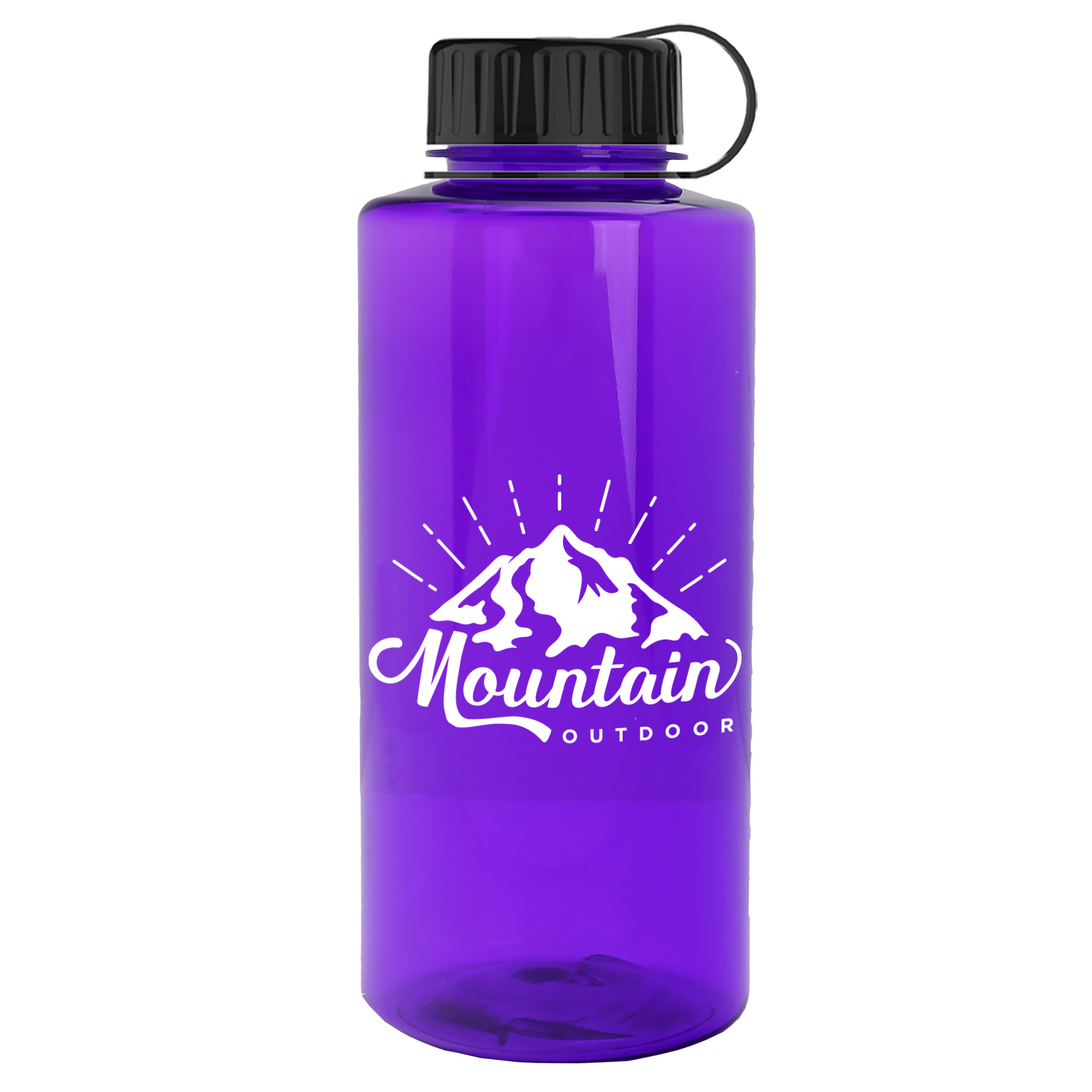 Garyline® Mountaineer Tritan® Bottle with Tethered Lid - 36 oz. 2