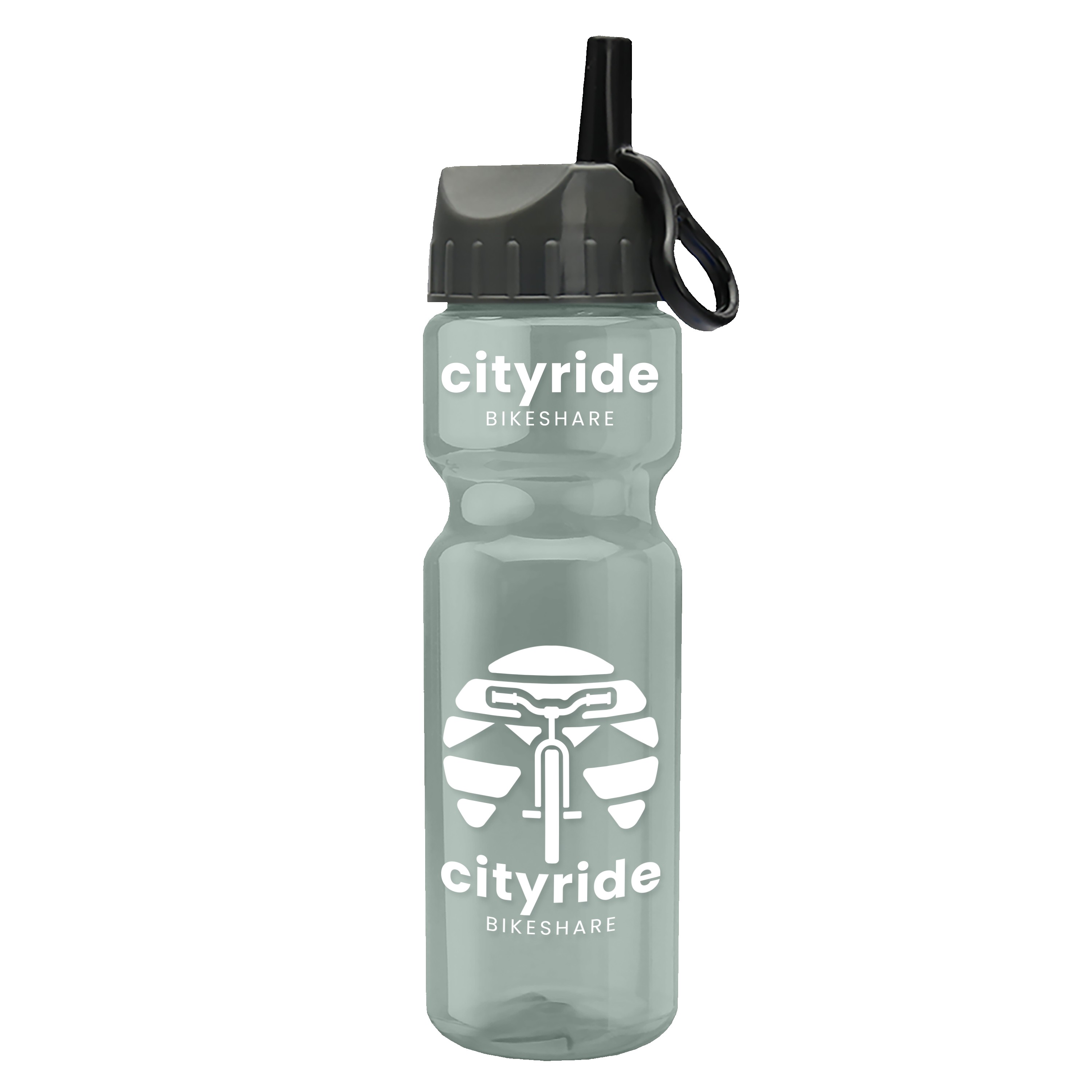 Garyline® Champ Recycled Bottle with Ring-Straw Lid - 28 oz. 2