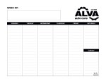Triumph® Calendars Small Weekly Desk Pad - Black & White Calendar 2 Triumph® Calendars Small Weekly Desk Pad - Black & White Calendar 2