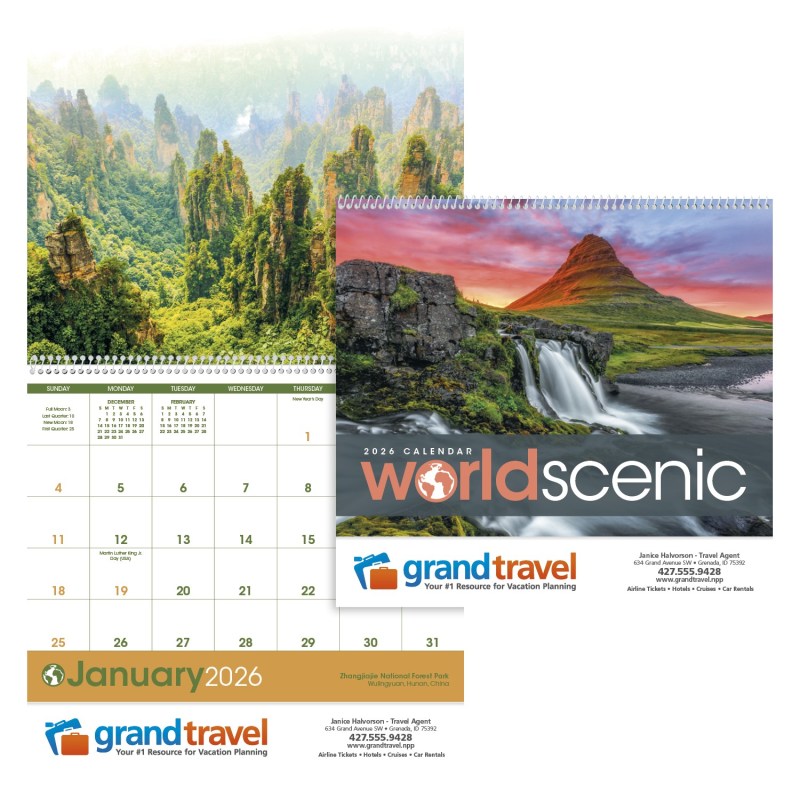 Triumph® Calendars World Scenic Calendar 2 Triumph® Calendars World Scenic Calendar 2
