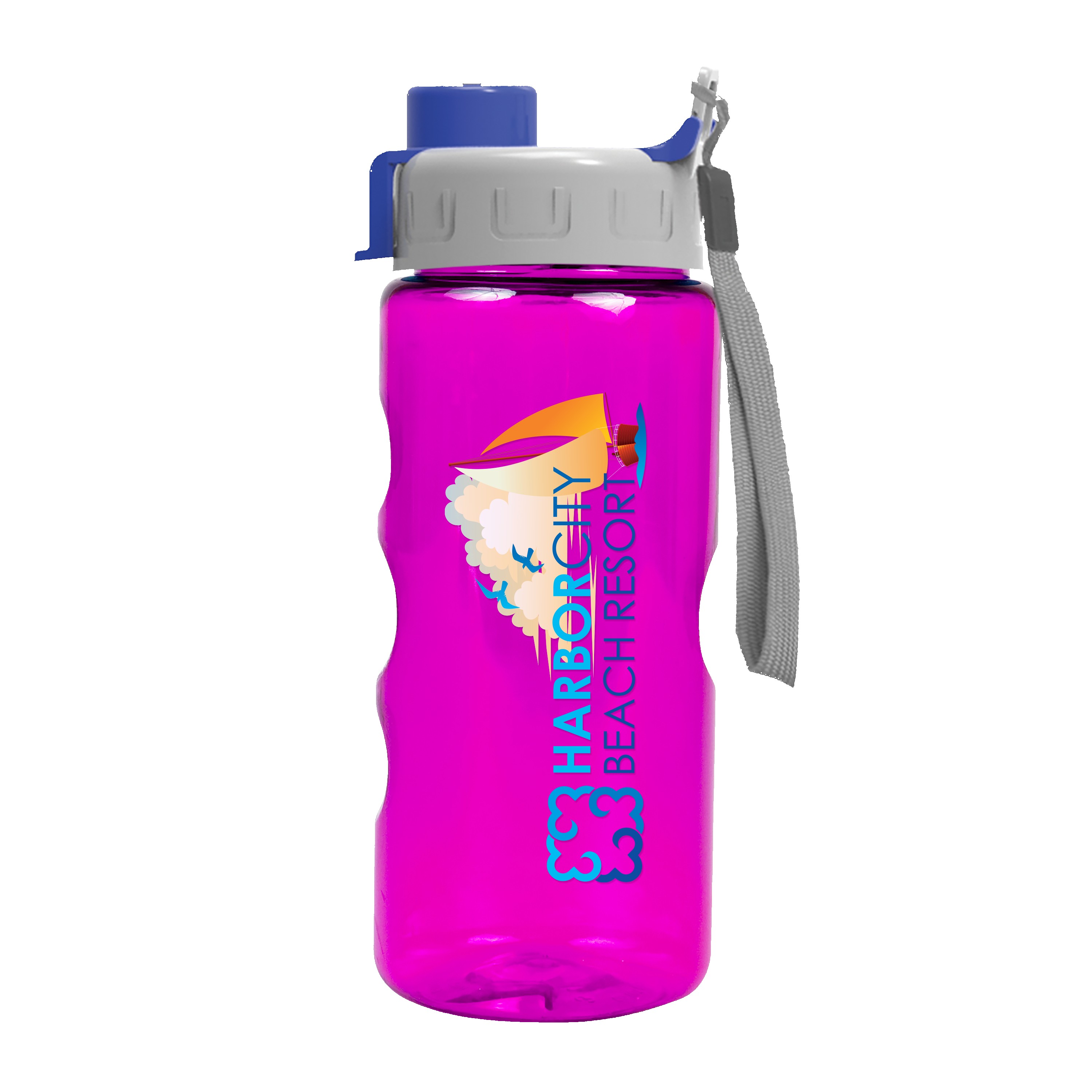 Garyline® Mini Mountain Tritan® Bottle with Quick-Snap Lid - 22 oz. 2
