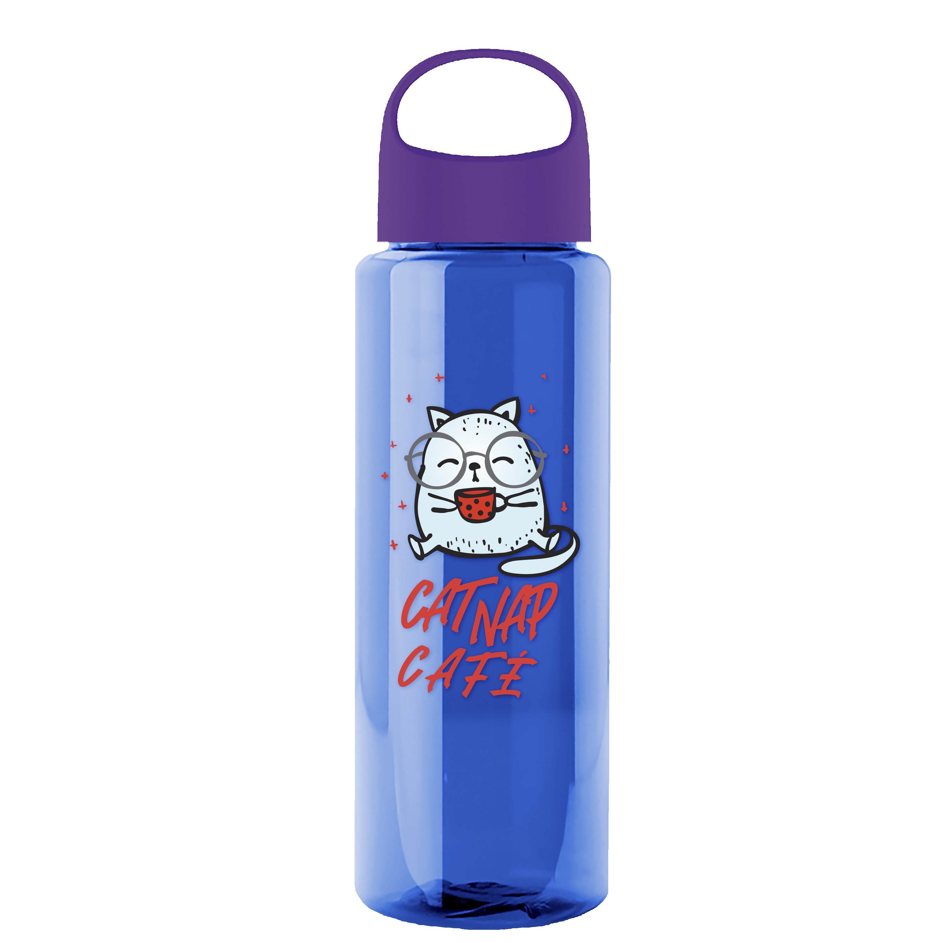 Garyline® Guzzler Bottle with Oval Crest Lid - 32 oz. 2