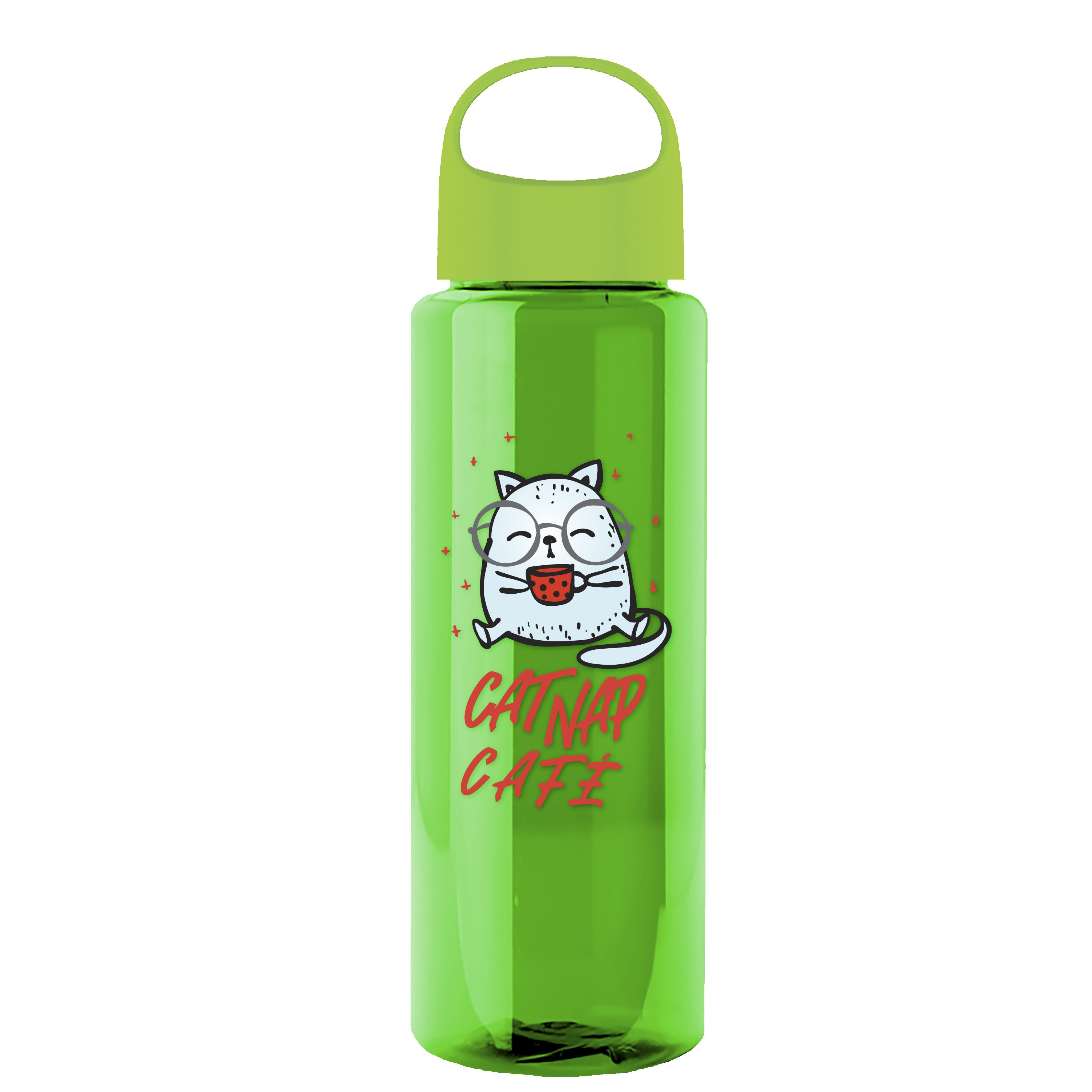 Garyline® Guzzler Bottle with Oval Crest Lid - 32 oz. 2