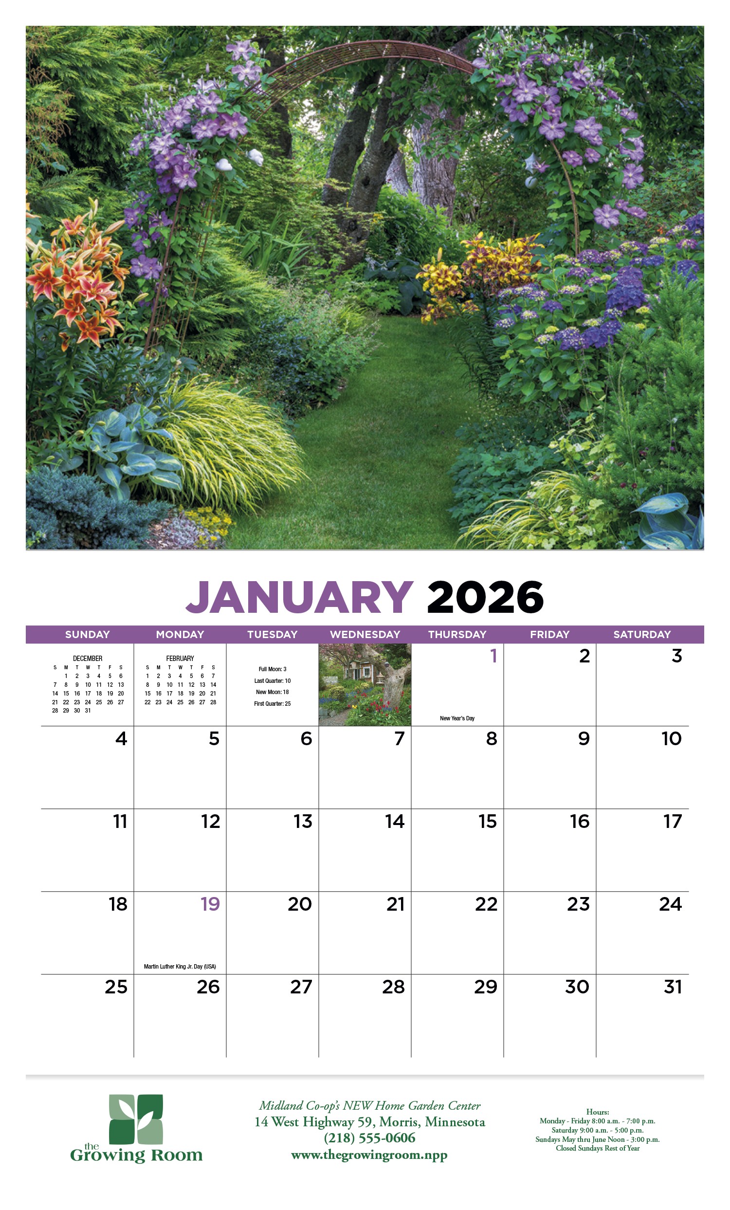 HotLine® Products Gardens Appointment Calendar - Stapled 2