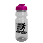 Garyline® Trainer Clear Bottle with Flip-Top Lid - 24 oz. - TB124U_clear_bottle_translucenthotpink_lid_1c.png Garyline® Trainer Clear Bottle with Flip-Top Lid - 24 oz. - TB124U_clear_bottle_translucenthotpink_lid_1c.png