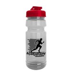 Garyline® Trainer Clear Bottle with Flip-Top Lid - 24 oz. - TB124U_clear_bottle_translucentred_lid_1c.png Garyline® Trainer Clear Bottle with Flip-Top Lid - 24 oz. - TB124U_clear_bottle_translucentred_lid_1c.png