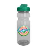 Garyline® Trainer Clear Bottle with Flip-Top Lid - 24 oz. - TB124U_clear_bottle_translucentteal_lid_full.png Garyline® Trainer Clear Bottle with Flip-Top Lid - 24 oz. - TB124U_clear_bottle_translucentteal_lid_full.png