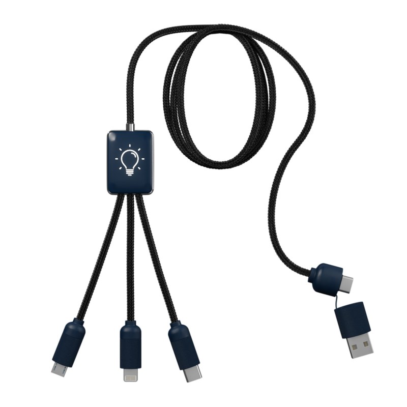 5-in-1 Charging Cable with Light-Up Logo 2 5-in-1 Charging Cable with Light-Up Logo 2