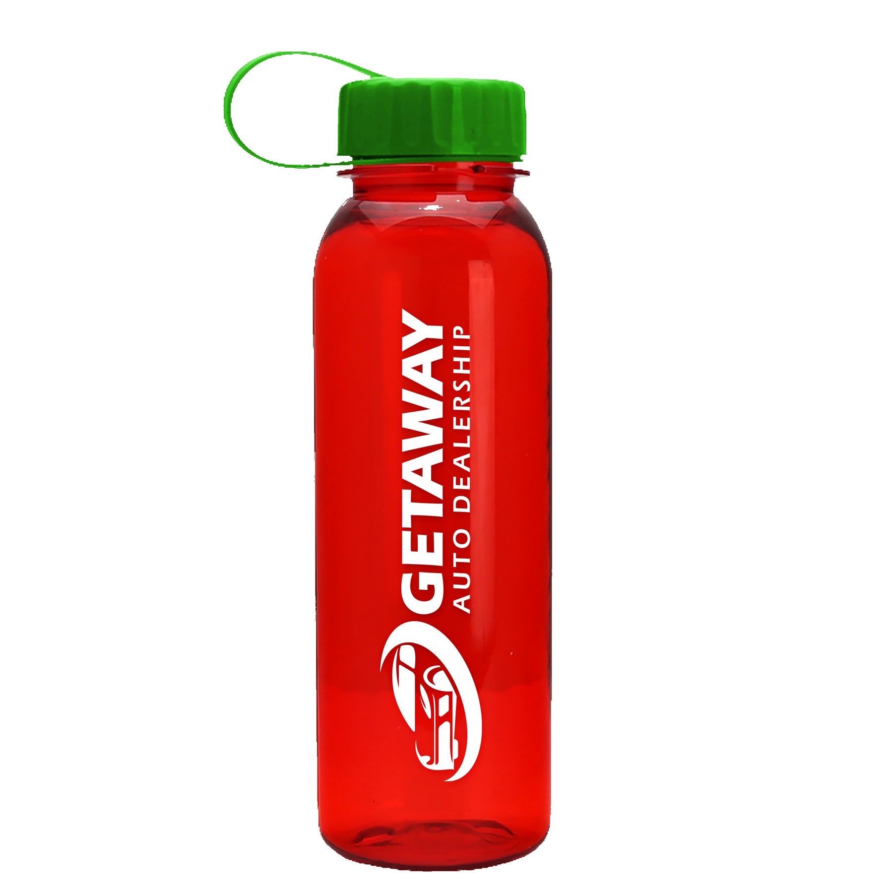 Garyline® Flat-Sided Tritan® Bottle with Tethered Lid - 24 oz. 2
