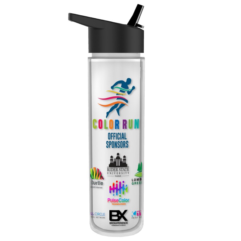 Garyline® Chiller Insulated Bottle with Flip-Straw Lid and Full-Color Insert - 16 oz. 2 Garyline® Chiller Insulated Bottle with Flip-Straw Lid and Full-Color Insert - 16 oz. 2